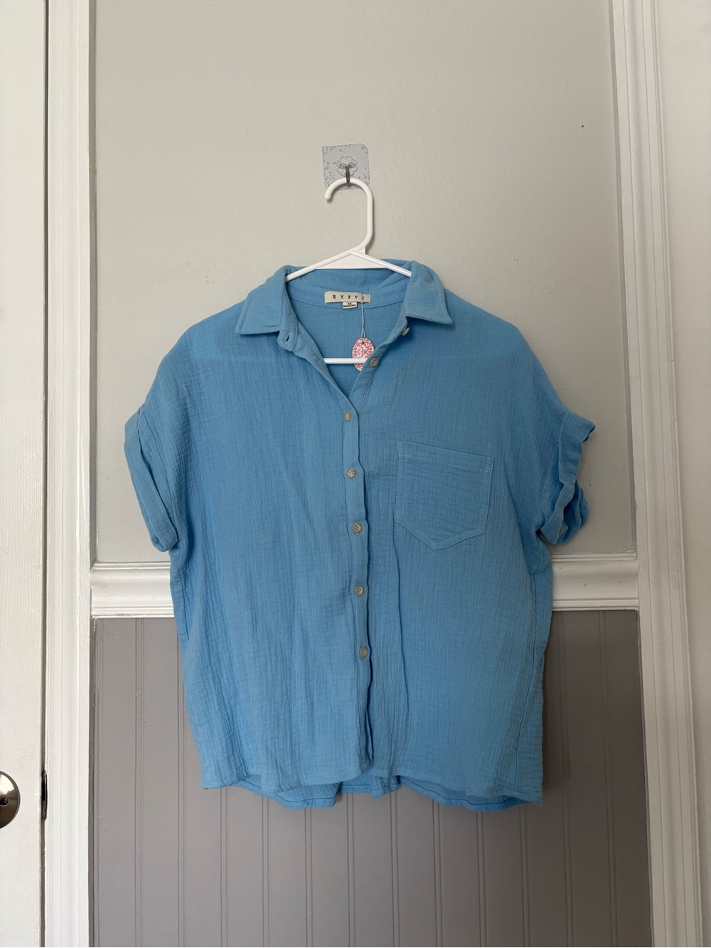 HYFVE Blue Gauze Button-Up Shirt